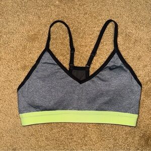 Nike Women's Small Gray and Yellow Sports Bra